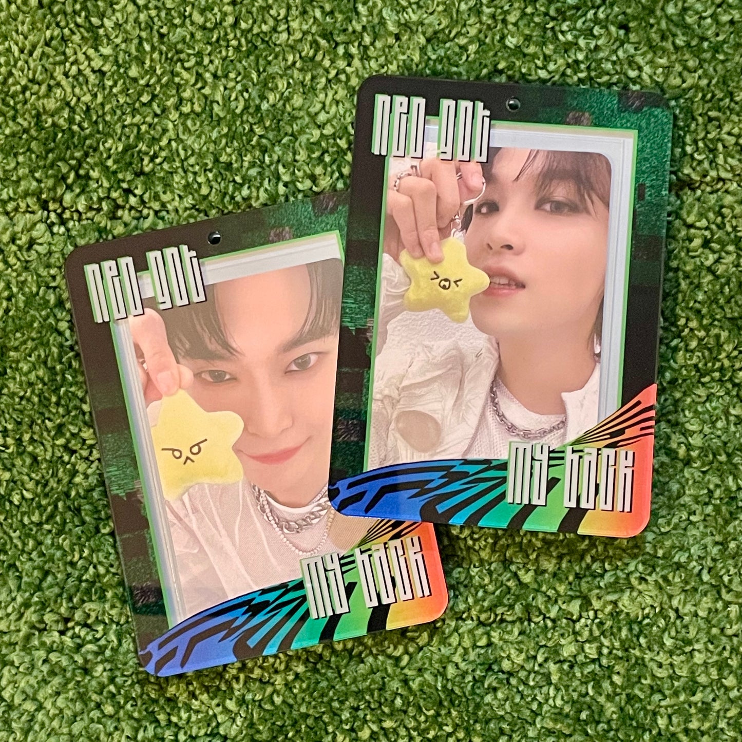 Neo Got My Back Acrylic Photo Card Holder