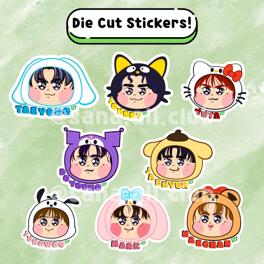 Chibi 127 Die Cut Stickers