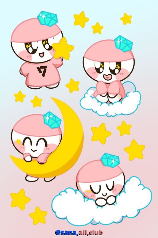 Good Night Bongbongie Sticker Sheet